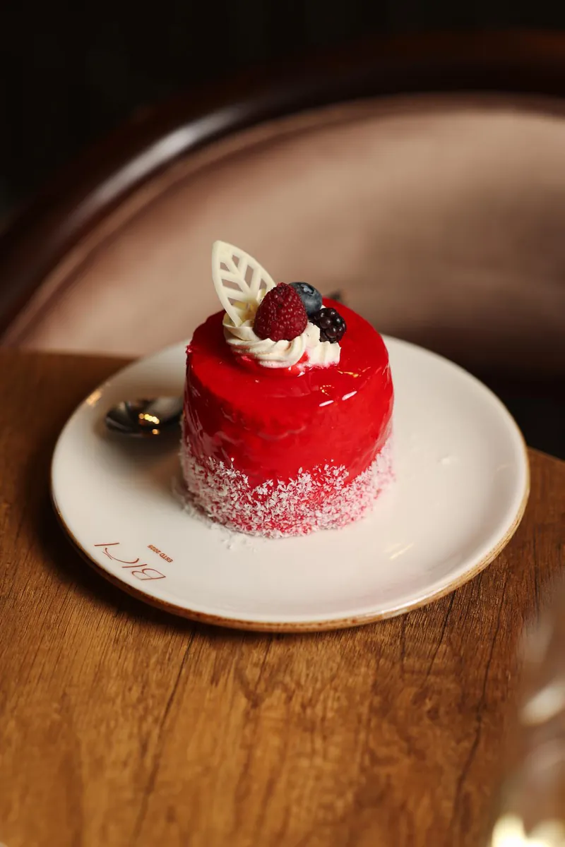 Red berry dessert